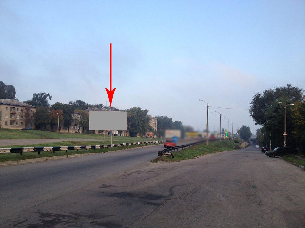 Billboard Dniprodzerzhinsk,  prosp. Anoskina, navproti bud. No22, viizd na novij mist