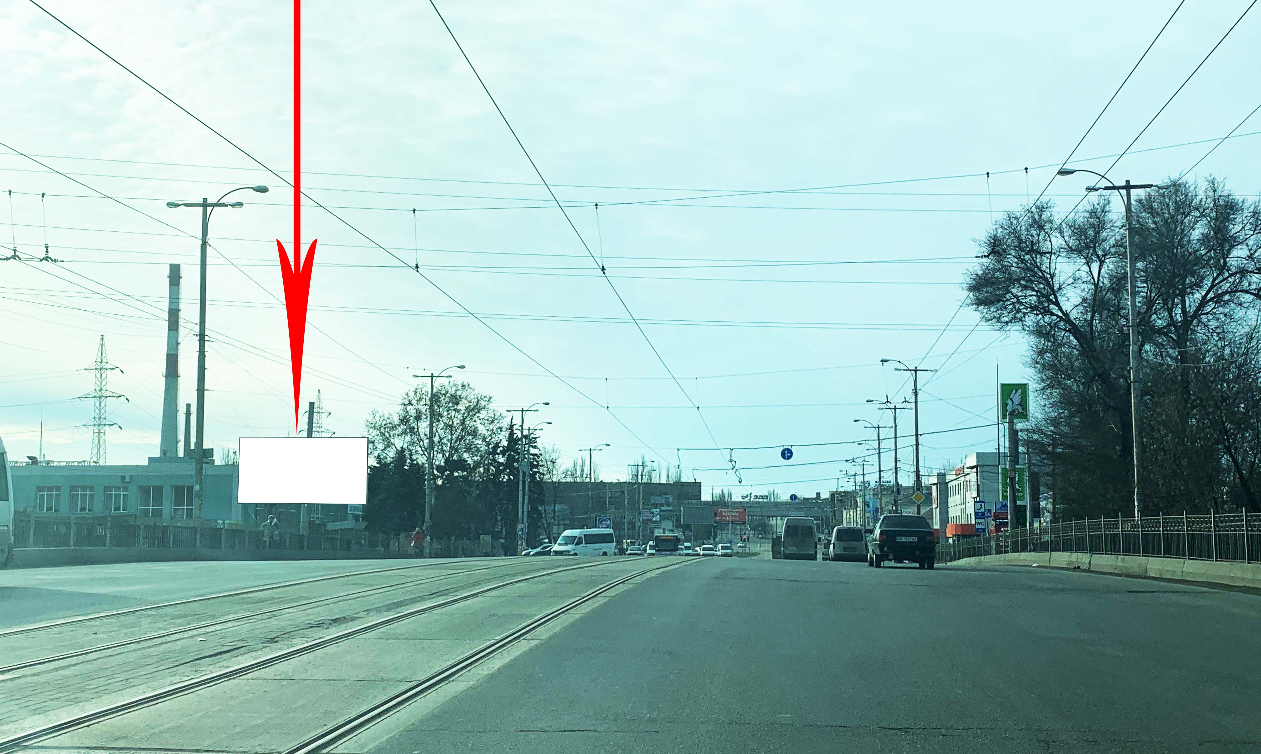 Billboard Zaporizhzhya,  Sobornij prosp., bila mostu cerez r. Mokra Moskovka