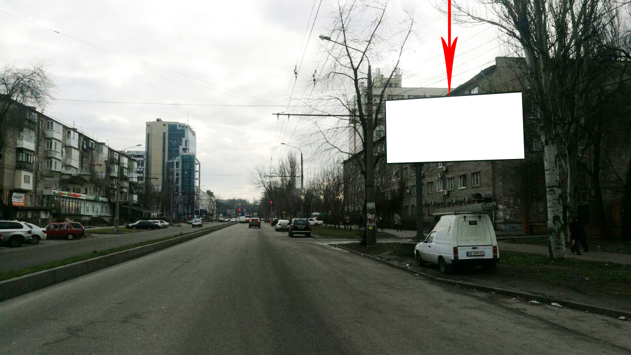 Billboard Zaporizhzhya,  Peremogi st., bila bud. No56