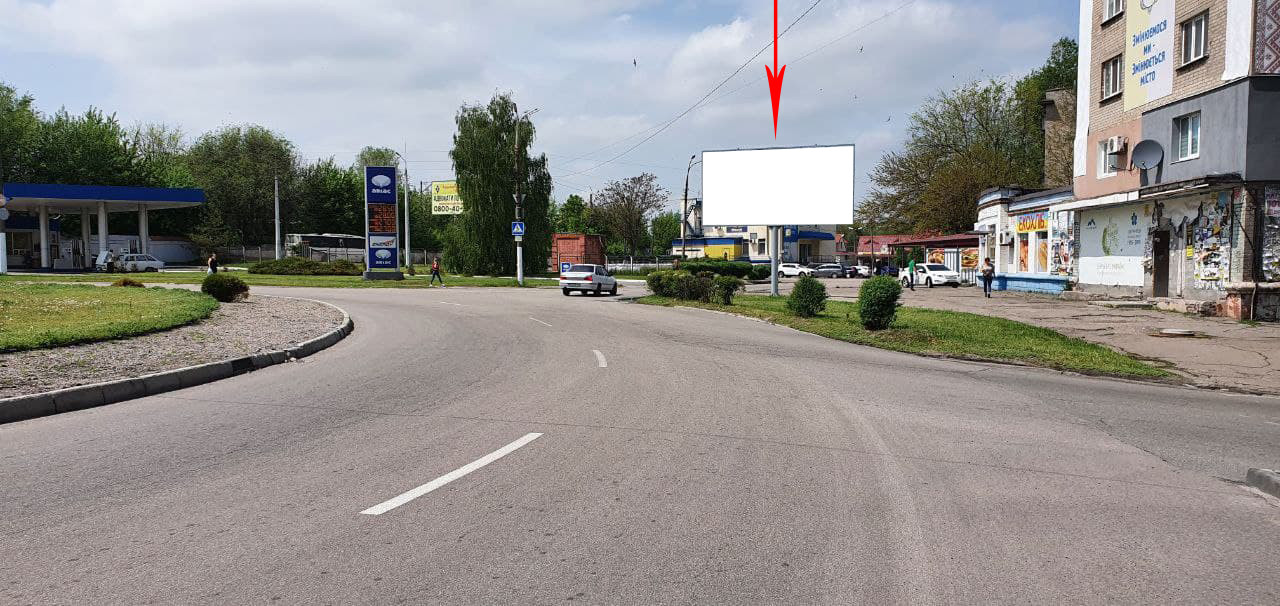 Billboard Dniprodzerzhinsk,  prosp. Svobodi, 74 - pl. Vizvoliteliv (bila kola rozvorotu)