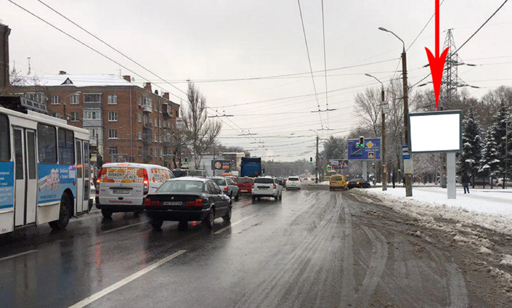 Бэклайт Днепр (Днепропетровск),  просп. Богдана Хмельницького (Героїв Сталінграда), 31 Д, біля маг. ЕЛЬДОРАДО, біля світлофора