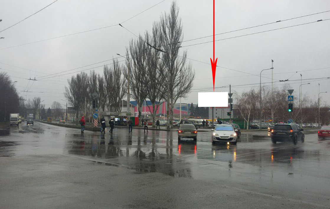 Билборд Запорожье,  Перемоги вул. - В'ячеслава Зайцева (Лермонтова) вул., біля автостоянки