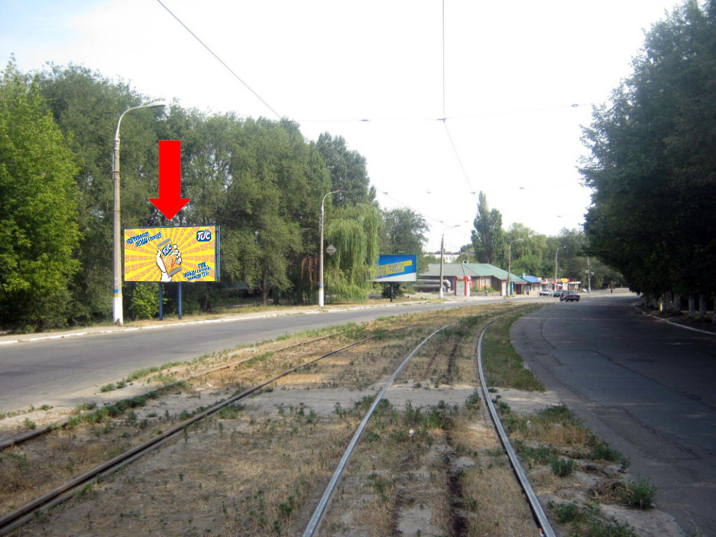 Billboard Dniprodzerzhinsk,  st. Burhana (zaliznicna platforma), ruh do centru