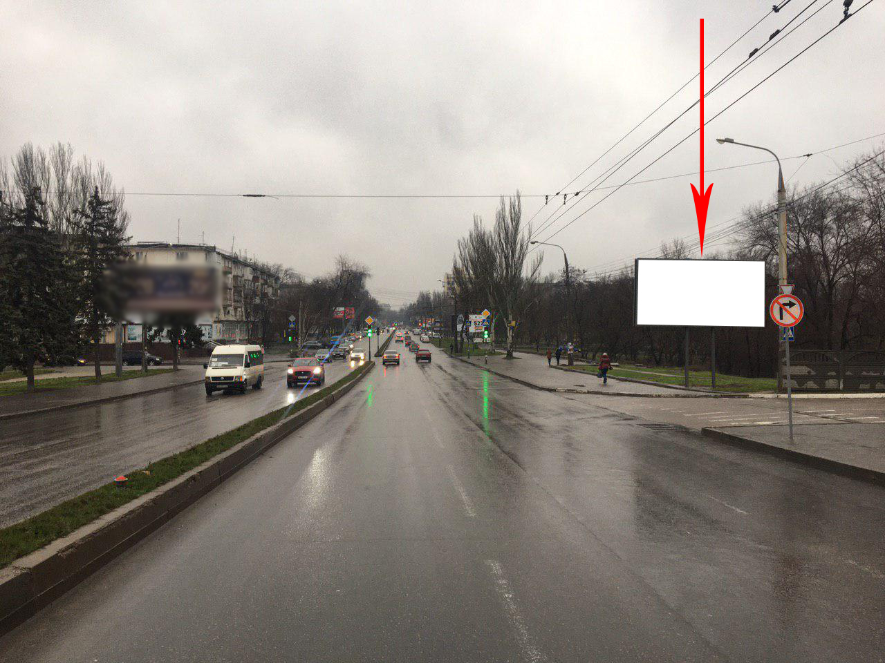 Billboard Zaporizhzhya,  Peremogi st. - Nizn'odniprovs'ka st.