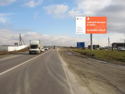 Видеоборд Львов трассы,  Західний обхід м.Львова, км 15+50 м (біля ТЦ "Кінг Кросс",  розмір 5 х 12 м, екран