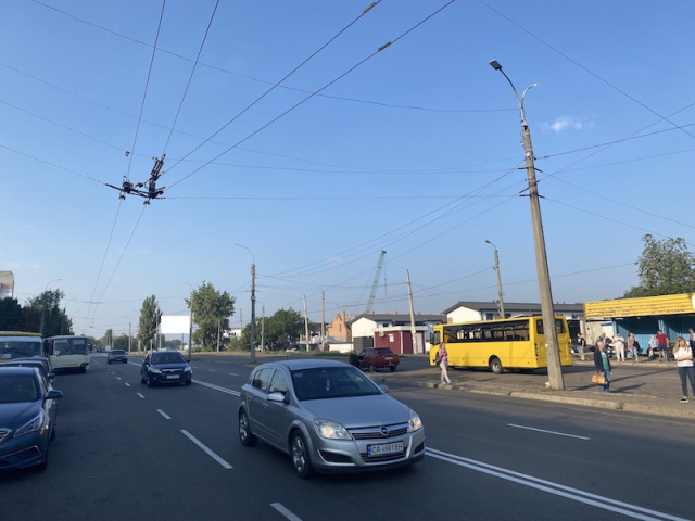 Billboard Cherkasy,  st.Rustavi bol'saa transportnaa razvazka