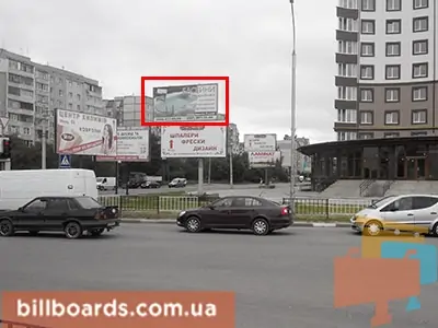 Білборд, бігборд (борд)  Івано-Франківськ,  Івасюка Епіцентр,Арсен (перехрестя)