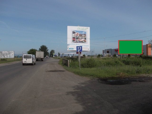 Билборд Солотвино,  смт.Солотвино,вул.Спортивна, ( переїзд ) в сторону м.Рахів