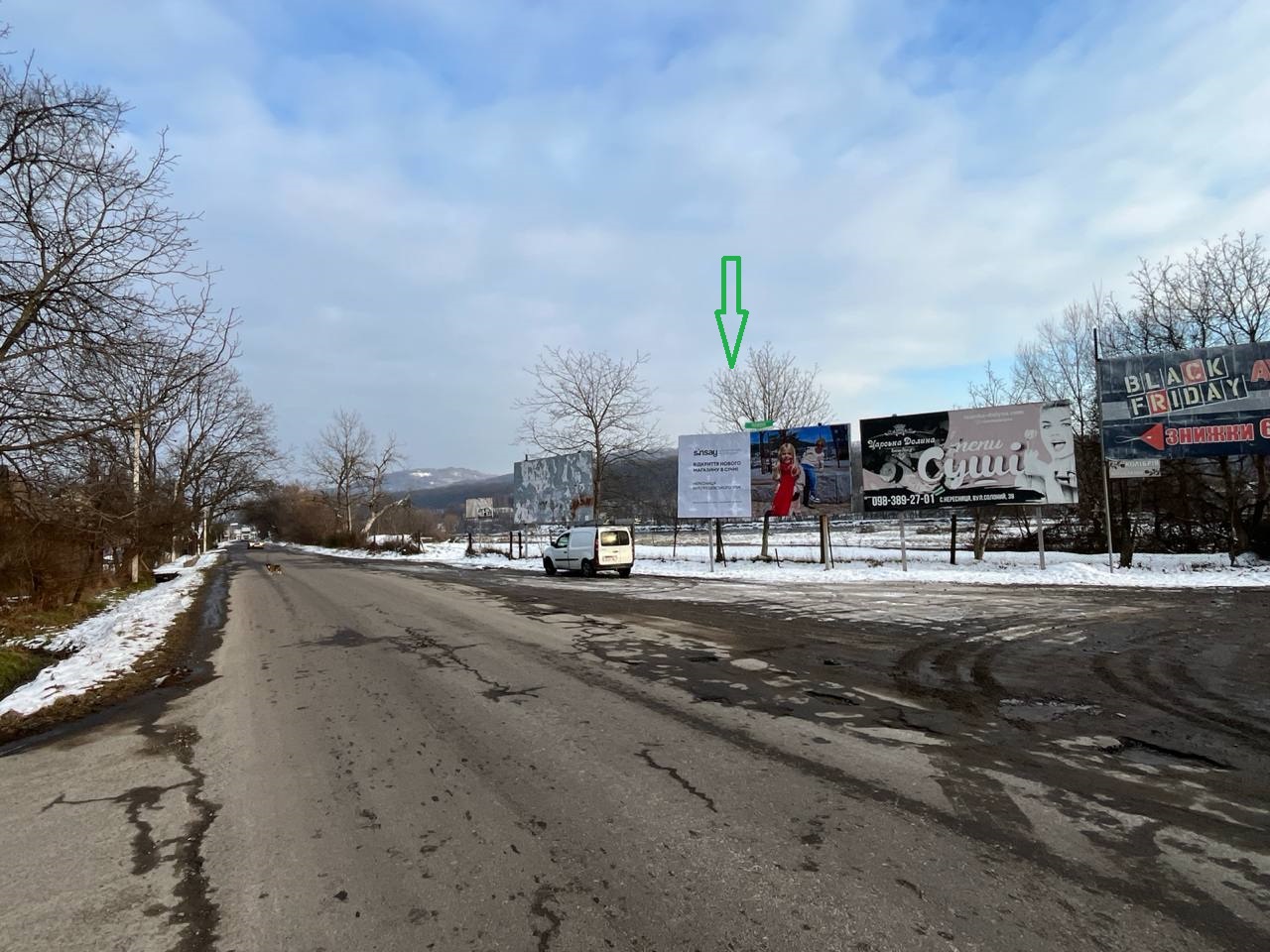 Білборд, бігборд (борд)  Нересниця,  с.Нересниця,вул.Головна, в сторону смт.Дубове