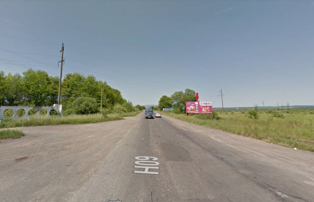 Билборд Ужгород траса,  с.Стеблівка, в'їзд, в сторону м.Мукачево
