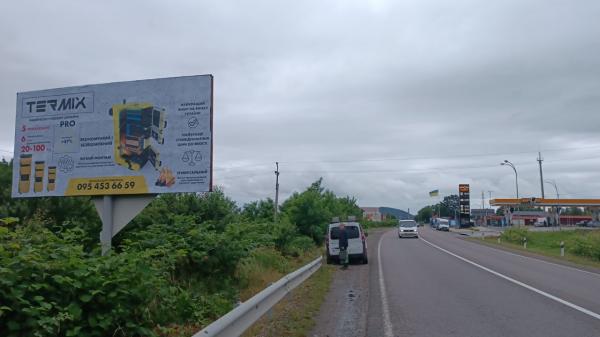 Билборд Мукачево,  м.Мукачево, вул. Матросова, в'їзд в місто, біля АЗС БРСМ та АВІАС зі сторони м Хуст, траса  Івано-Франківськ -Мукачево