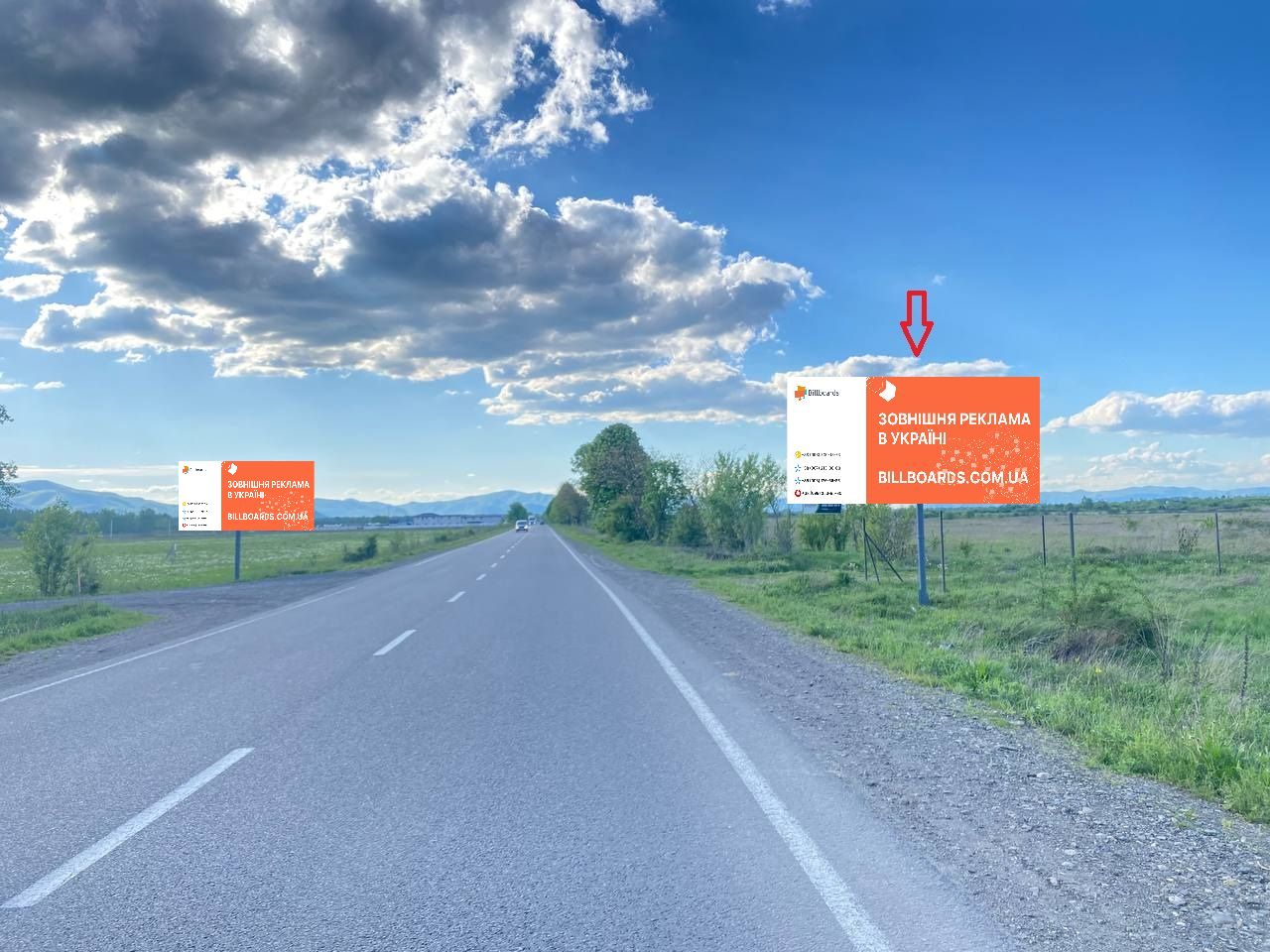 Билборд Тячев,  Виїзд з м. Тячів в сторону м. Хуст, траса мукачево -Рогатин
