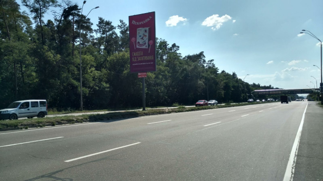 Billboard Kyiv,  Brovars'kij prosp., ROZPODILUVAC. 200 m vid povorotu na Kiivs'ku ptahofabriku, v napramku Kieva