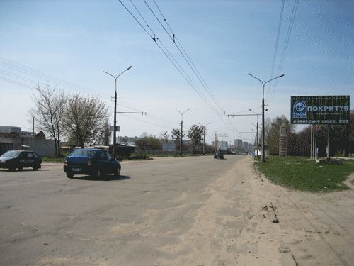 Билборд Белая Церковь,  Вул. Леваневського біля зупинки з-ду "ГТВ"