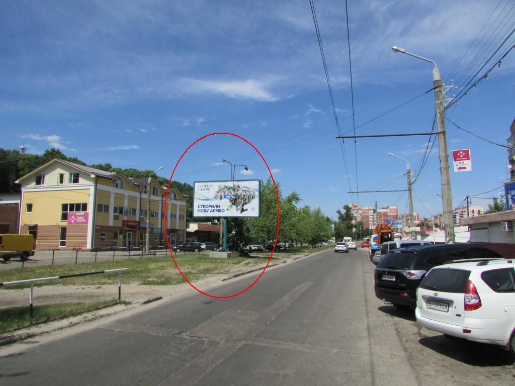 Білборд, бігборд (борд)  Полтава,  Чураївни вул.(мікрорайон "Левада")(з центру)