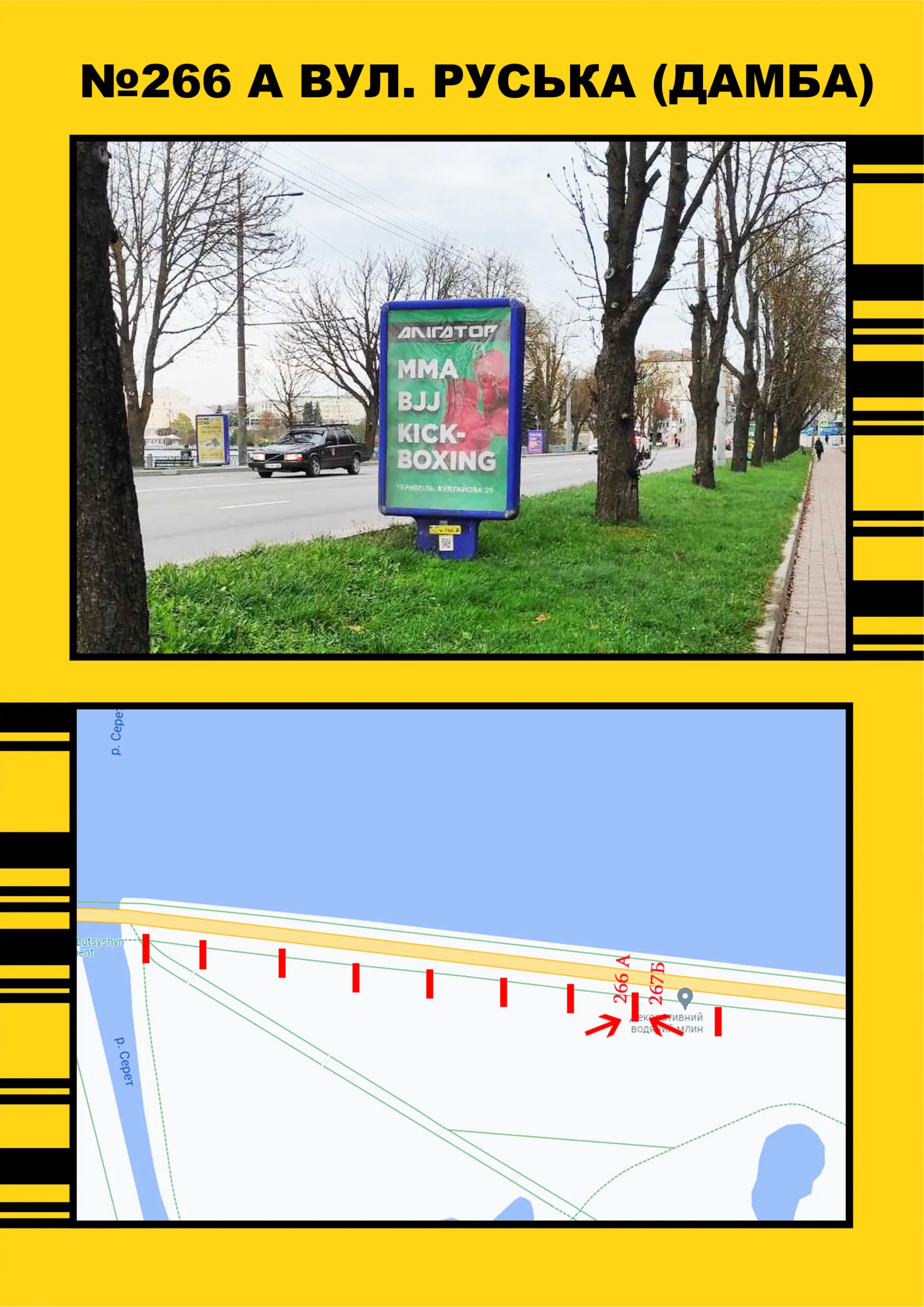 Ситилайт Тернополь,  Дамба (біла парку) напрямок до центру
