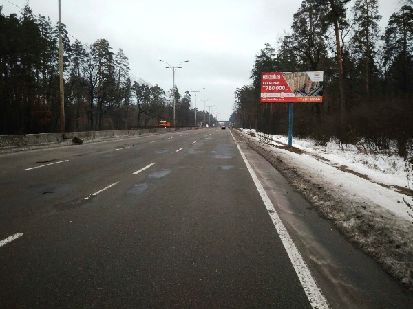 Білборд, бігборд (борд)  Київ,  Новая Кольцевая дорога, в сторону просп. Минский и площадь Тараса Шевченко