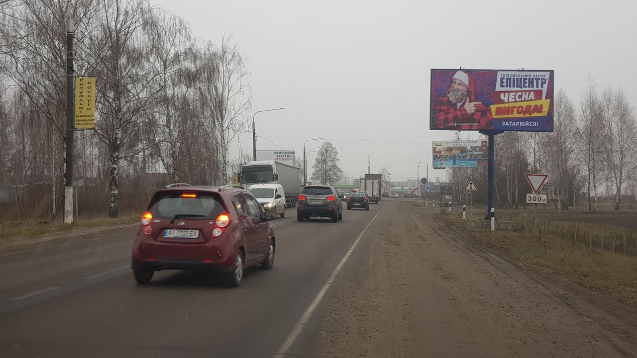 Billboard Vishgorod,  g.Vysgorod,st.Soludenko,za 100 m. pered svetoforom,nalevo Kiev,napravo Ivankov (A)