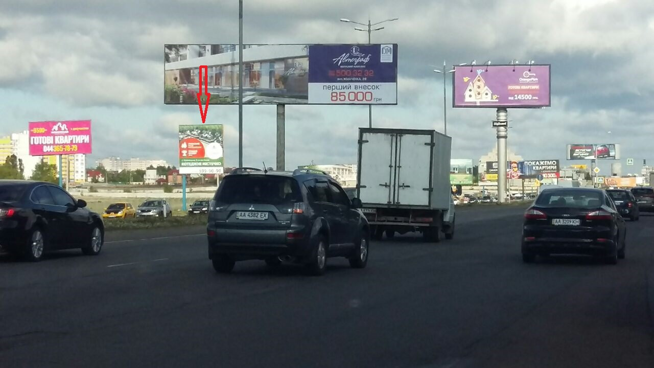 Билборд Киев,  Большая окружная  1000 м.от Жилянского моста