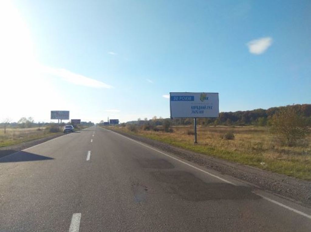 Билборд Ивано-Франковск трасы,  Н10 м.Калуш (вїзд зі сторони Долини лівий) ст.А
