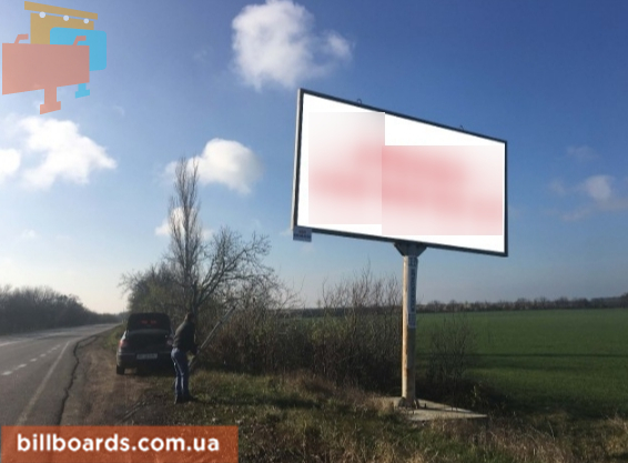 Billboard Fedorivka (Mykolayiv region),  trassa M14 - povorot na Rybakovku