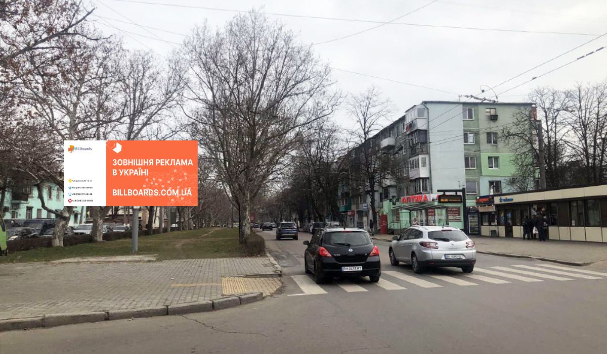 Билборд Одесса,  Адміральський - 1 ст. Люстдорфський дороги (с площi)