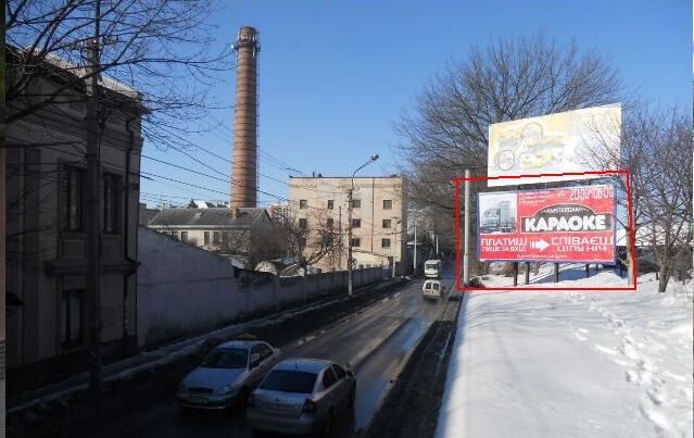 Билборд Тернополь,  вул. Б. Хмельницького - 20 м за зупинкою ж/д вокзал