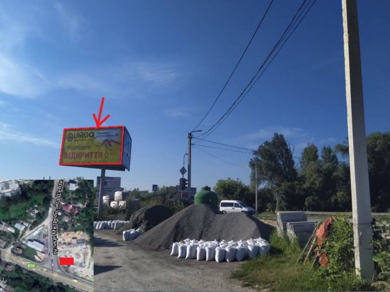Білборд, бігборд (борд)  Тернопіль,  вул. Будного - поворот на центральний ринок (зправа)