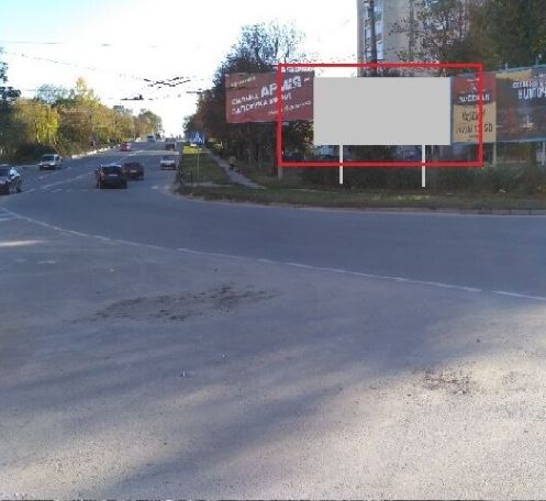 Billboard Ternopil,  st. Zivova - povorot na st. Mikulinec'ka 3-j