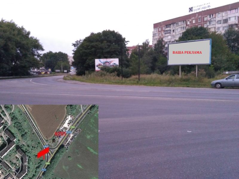 Billboard Ternopil,  st. P. Morozenka - st. 15 Kvitna (zprava)