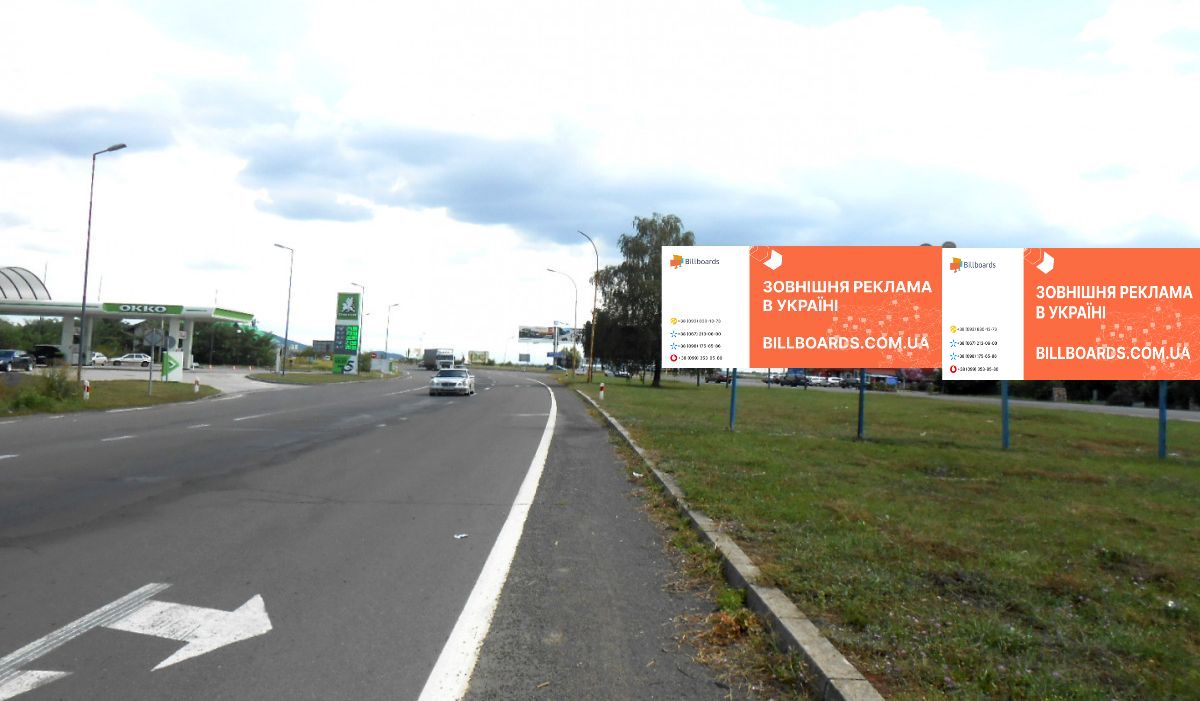 Билборд Ужгород,  вул. Карпатської України (Гагаріна)-Об'їзна (кільцева)