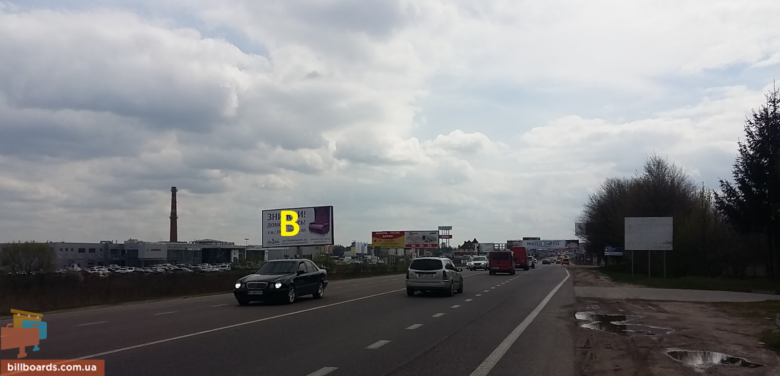 Billboard Lviv route,  M-10 Zahidnij obhid m. L'vova