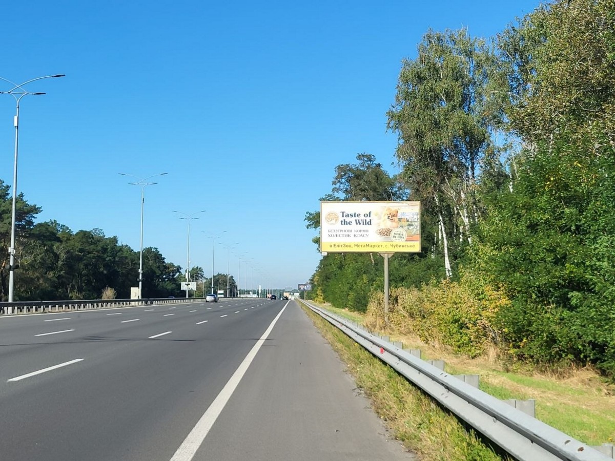 Билборд Гора,  Бориспільське шосе, напрямок в Київ