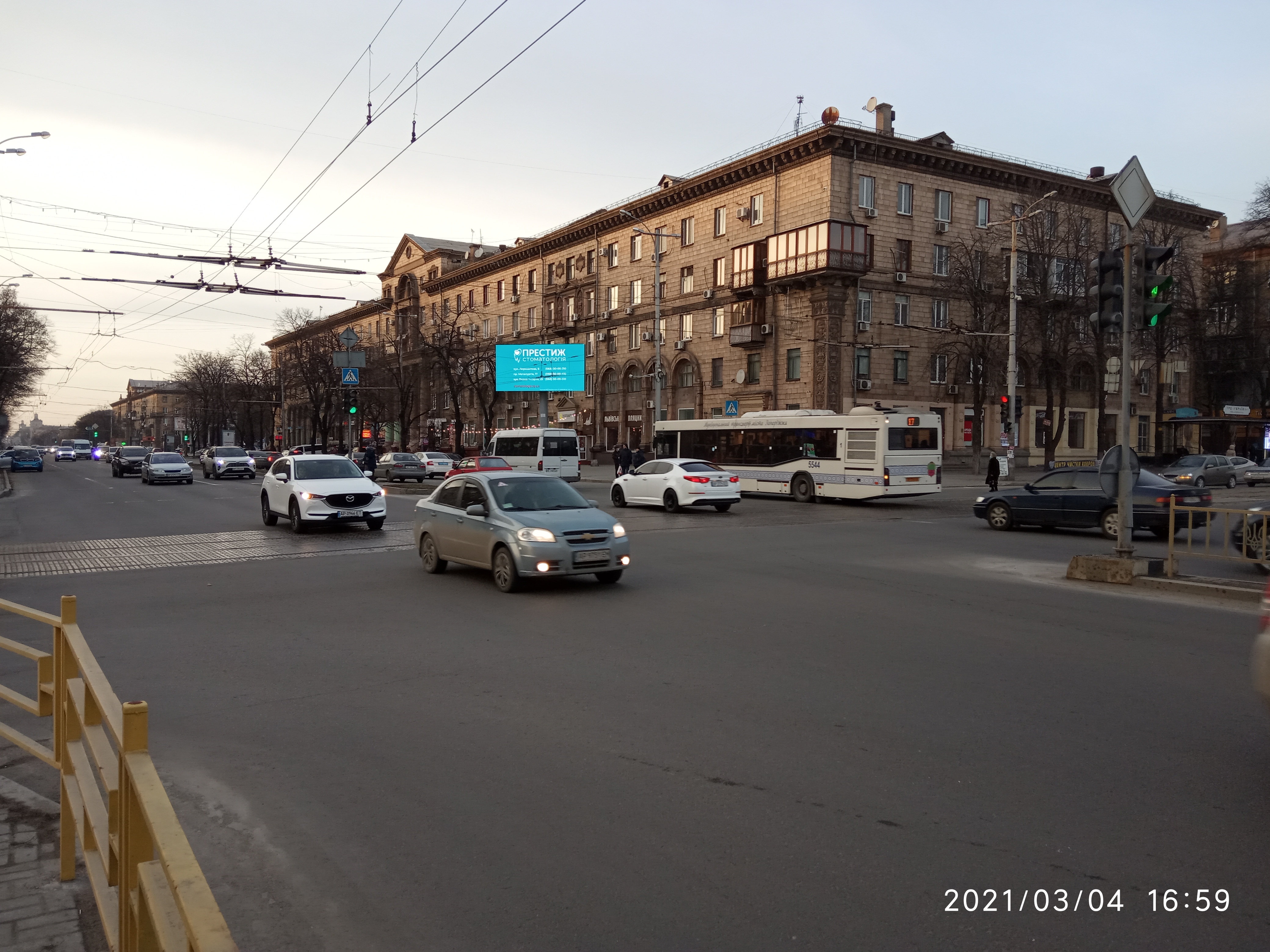 Video billboard Zaporizhzhya,  av.Sobornij - st.V.Zajceva(Lermontova)