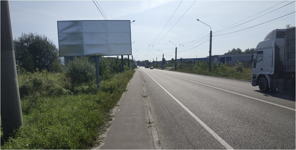 Billboard Pasiki-Zubrytsky,  viizd zi L'vova v storonu Davidova, bila spectehniki, Zelena st.