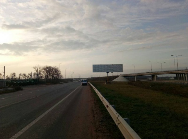 Билборд Житомир трассы,  Розвилка в с.Глибочиця № 3. Напрямок на Житомир ст.Б