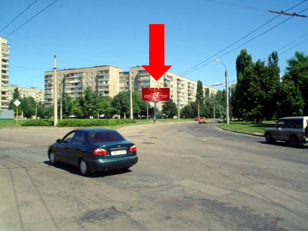 Billboard Cherkasy,  Sumgaits'ka st. / 30-ricca Peremogi st., bila supermarketu "Epicentr", rozdil'nik