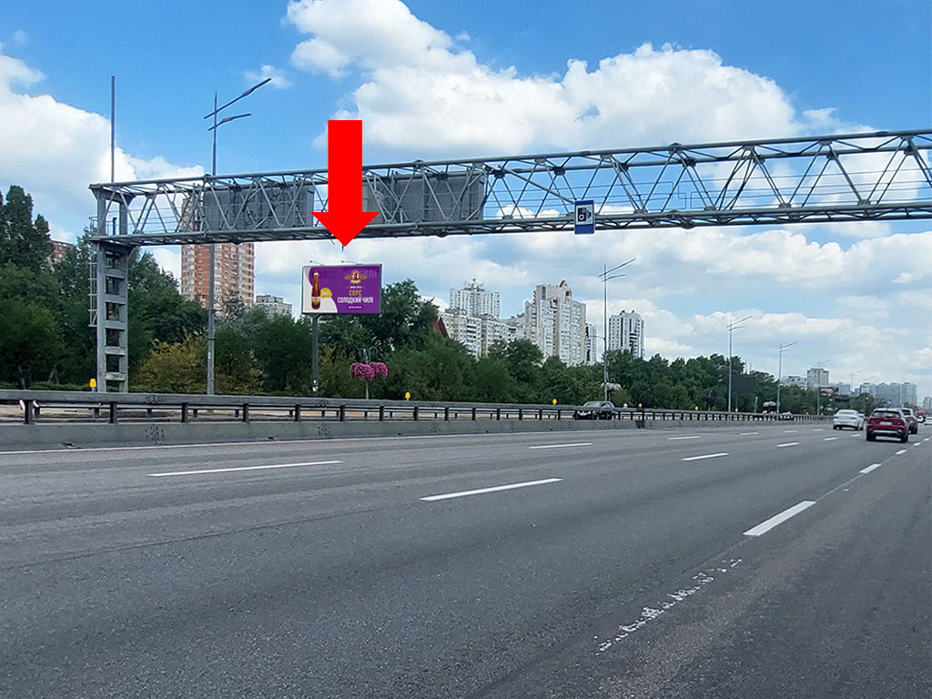 Billboard Kyiv,  Bazana av., 1-L, 500 m. vid st.m. "Osokorki", v storonu st.m. "Poznaki", Harkivs'koi pl.