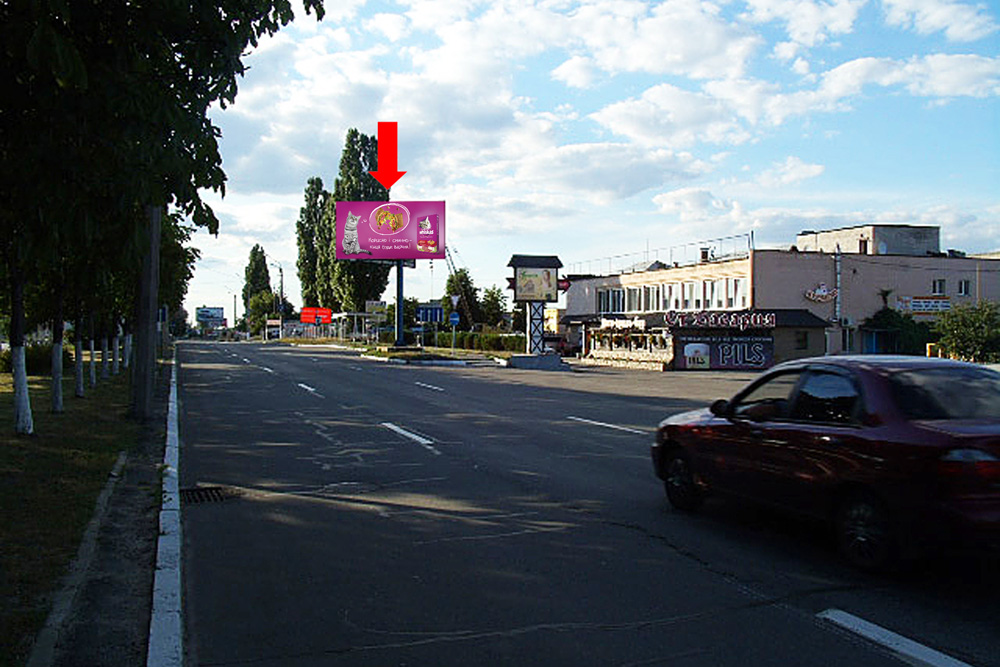 Billboard Kremenchuk,  Kiivs'ka st., viizd v bik m. Kiiv