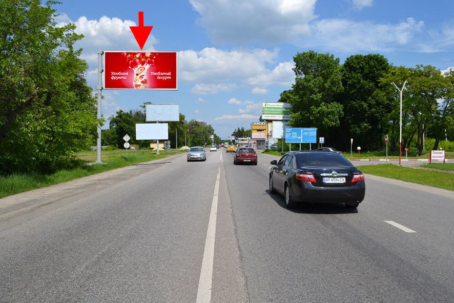 Билборд Высокий,  Сімферопольське шосе - с. Високий, пост ДАІ, біля АЗС "Б-сеть", (2), в'їзд в місто