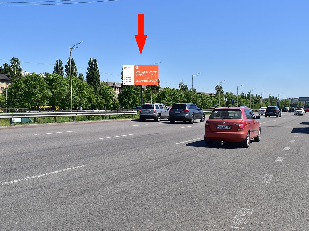 Video billboard Kyiv,  Kil'ceva doroga - st. Litvinenko-Vol'gemut, rozdil'nik, povorot na Sofiivs'ku Borsagivku, u bik Odes'koi pl., (rolik 10 sek, 1 vihid/1,5 hvilini)