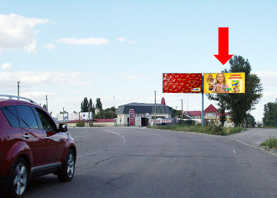 Billboard Kremenchuk,  Zaliznicna st., rajon avtomijki, prava