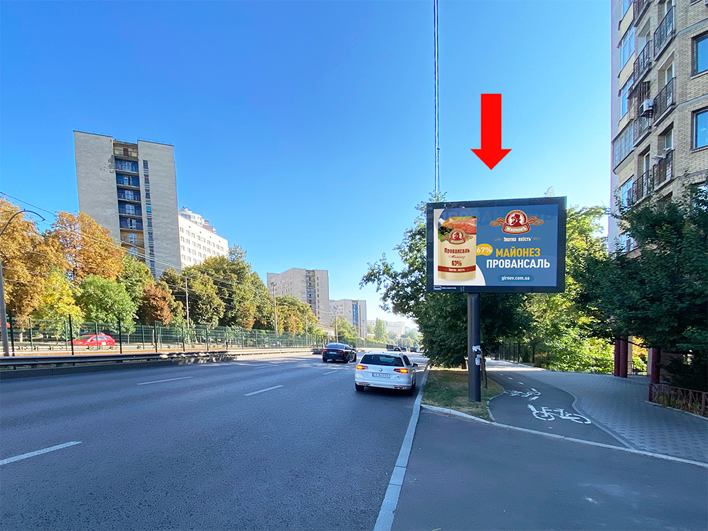 Scrolller, scroll Kyiv,  Borsagivs'ka st., 143b, navproti TRC "Arkadia", supermarketiv "Sil'po", "Comfi", v storonu centru
