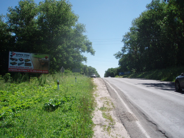 Билборд Траса,  Траса Тернопіль-Львів, (1), в сторону міста