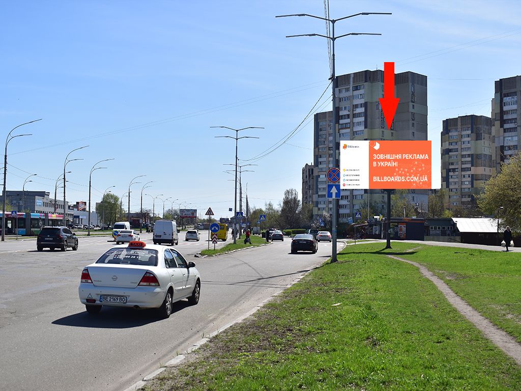 Billboard Kyiv,  Korol'ova av., 5, navproti, supermarket "Sil'po", v storonu st. Simirenka
