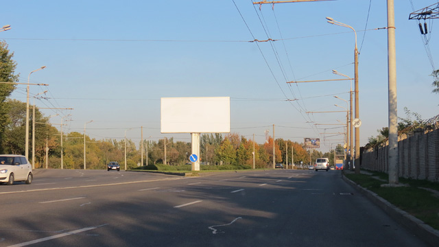 Билборд Днепр (Днепропетровск),  вул.Наб. Заводська – розподілювач, у центр, бек-лайт 8х4 Червоний Камінь, Парус