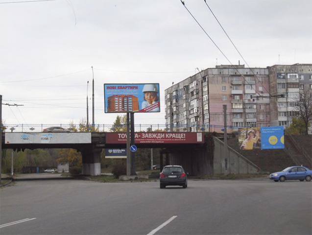 Billboard Kirovograd,  Vinnicenka av. - Vokzal'naa st. (rozpodil'ca smuga)