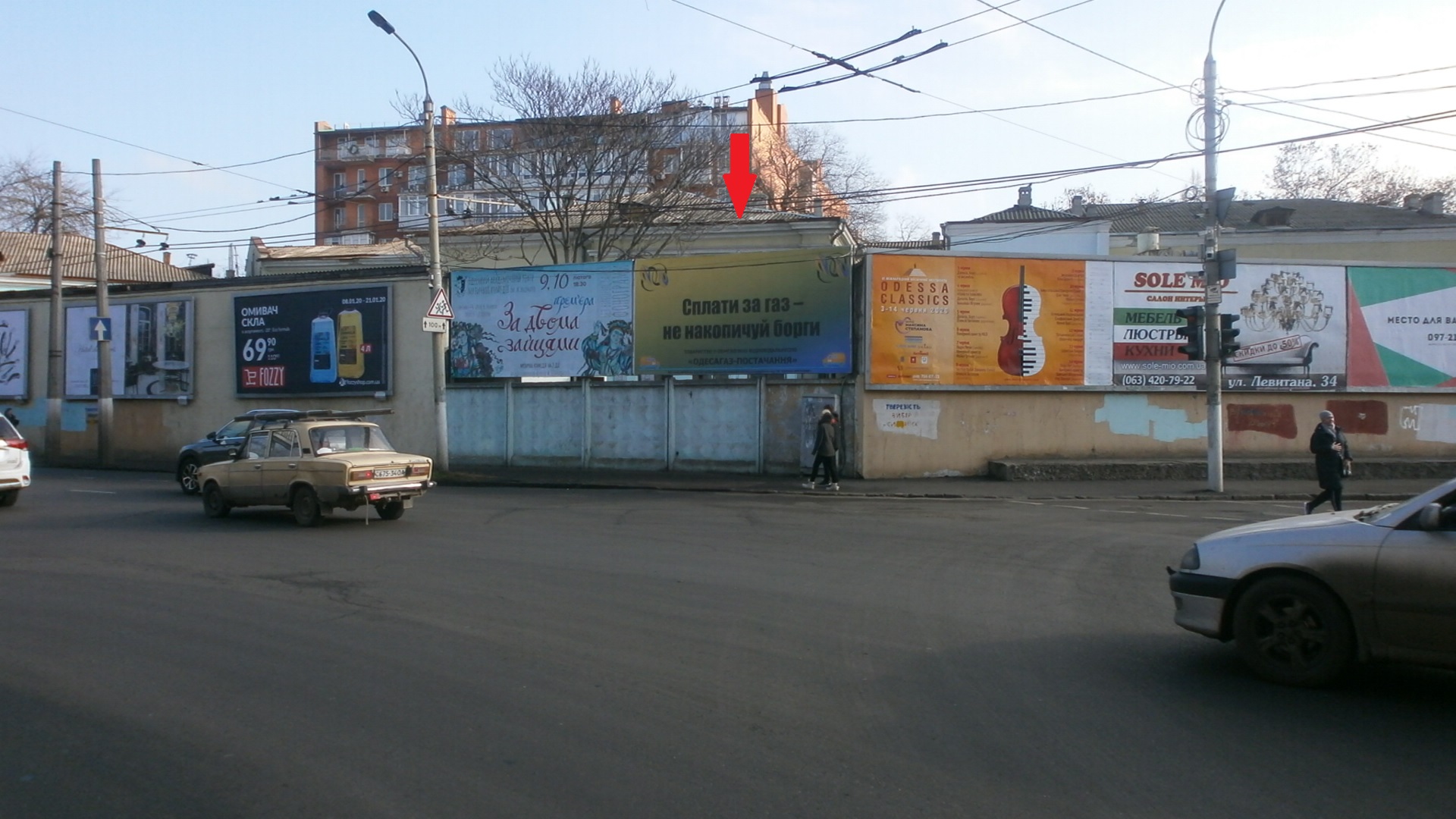 Billboard Odessa,  Mecnikova No106(naprotiv, stena No2) A