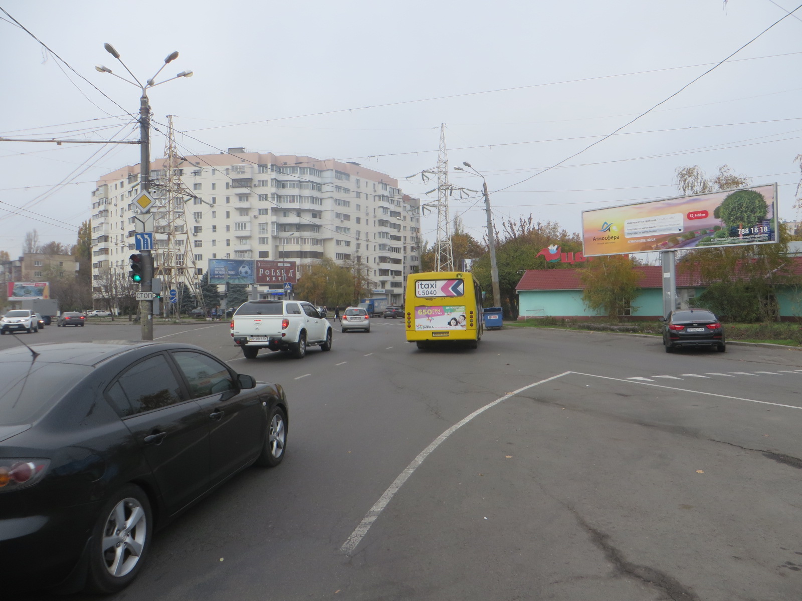 Билборд Одесса,  Люстдорфская дорога №36 1-я ст.Черноморской дороги А