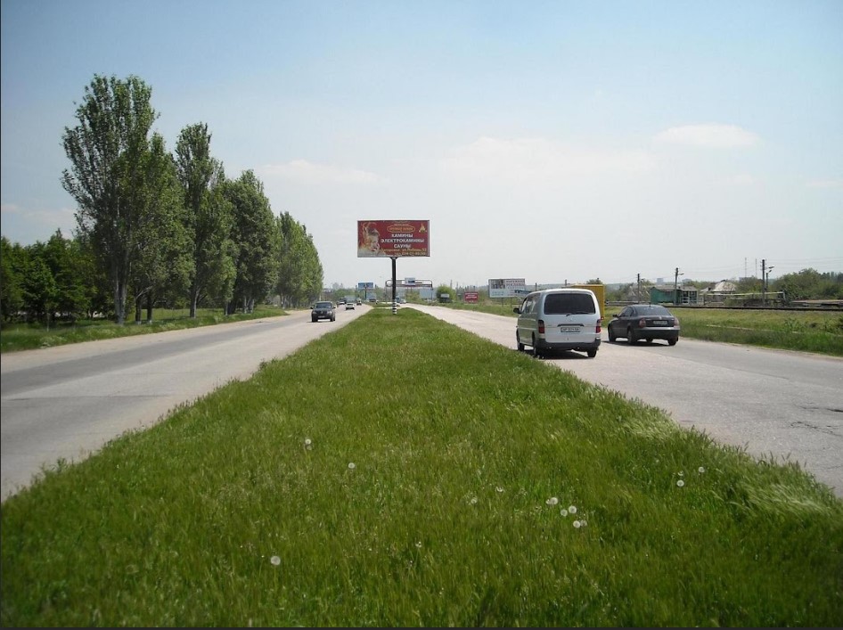 Billboard Zaporizhzhya,  143_Zaporoz'e_st.Tiraznaa 80ot vyezda iz NII "Maslenicnyh kul'tur"-v"ezd v gorod
